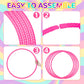 Poen 10 Pcs Exercise Hoop Adjustable Detachable Plastic Toy Hoop Colored Hoop Circles Playground Toys For Gymnastics Games Dog A