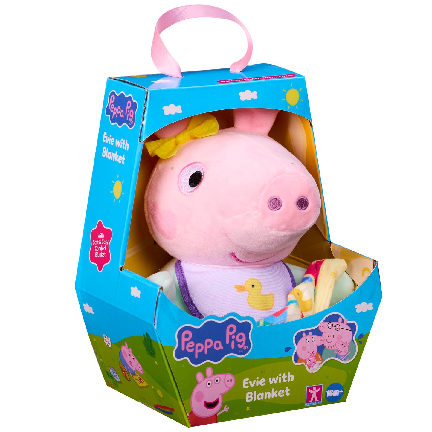 Peppa Pig Baby Evie with Blanket, Plush Toys, Baby Toys