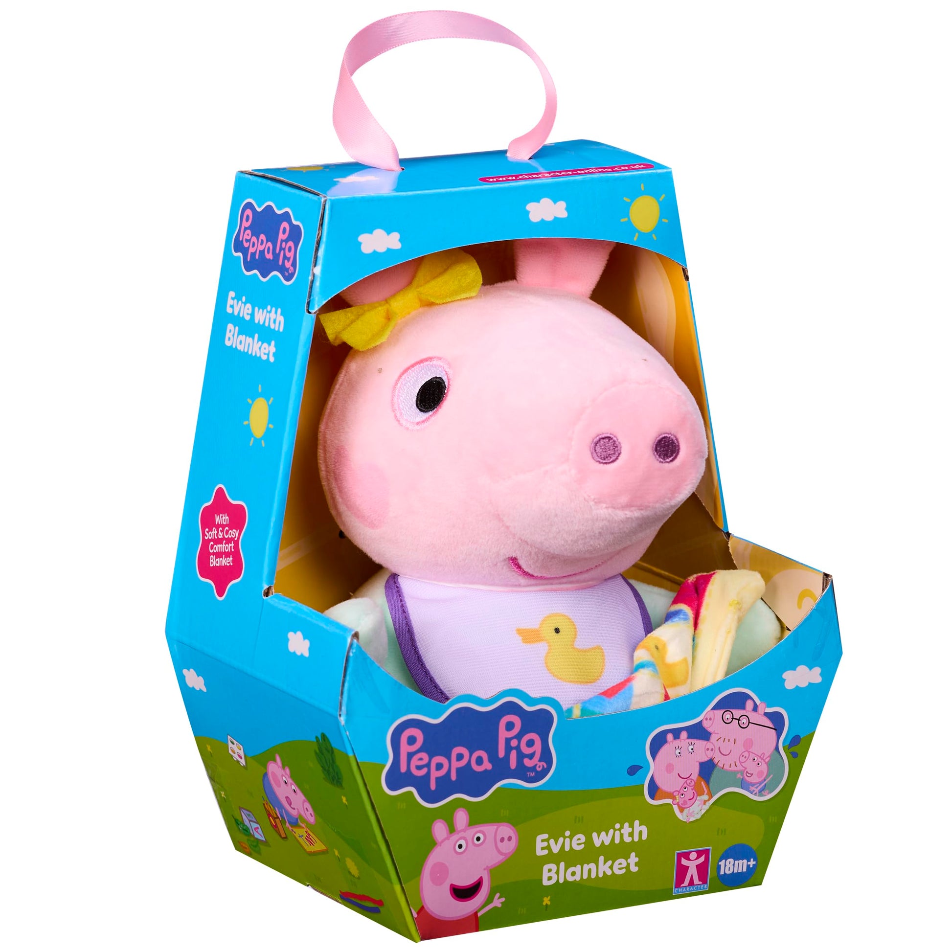 Peppa Pig Baby Evie with Blanket, Plush Toys, Baby Toys