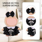 17cm Doll Clothes Set  enhanced Jeans & Knitted Sweater Outfit for 17cm 15cm Dolls  Cute Dress Up Fashion  No Doll Included (Black  17cm/15cm)