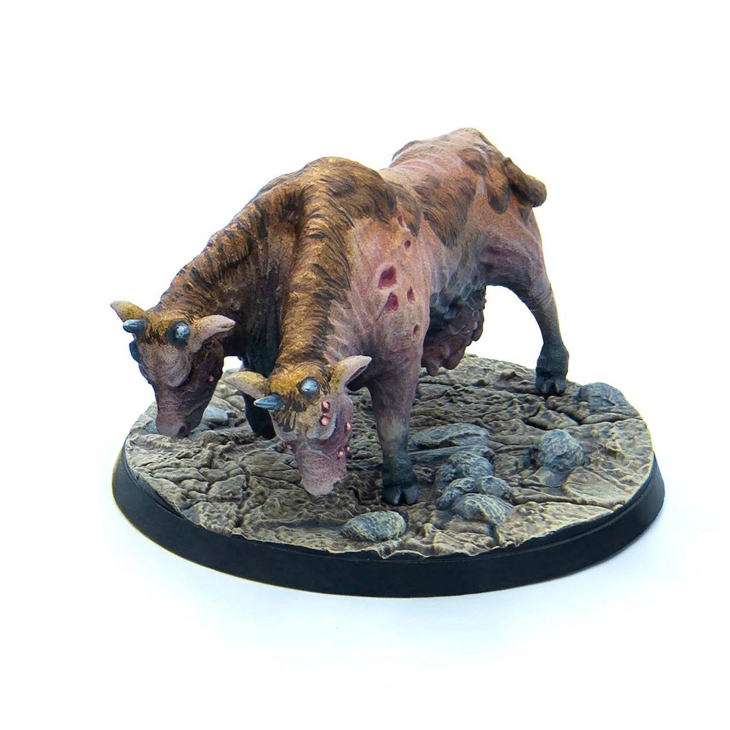 Modiphius Entertainment: Fallout: Wasteland Warfare - Creatures: Brahmin Herd - 2 Figures, 32Mm Unpainted Resin Rpg Miniatures, Commonwealth Wave