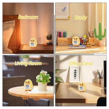 Zlsptk Positive Crochet Animals Duck Emotional Support Plush Funny Gift For Women Friends Mom Birthday Emotional Support Doll Kn