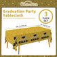 Gatherfun Graduation Tablecloths Graduation Party Table Decorations Waterproof Plastic Rectangular Disposable Table Cover For Co