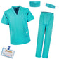 S3XY-FIV5 Kids Nurse Costume Doctor Costume Dentist Costume For Kids Play House Pretend Play Dress Up Party Green 6-8 yrs 140cm