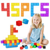 Large Magnetic Blocks for kids ages 4-8-Toddler Toys 45PCS Big Magnet Building Blocks  STEM Sensory Travel Autism Montessori Toys for Boys&Girls  Learning Construction Magnetic Cubes for Birthday Gift