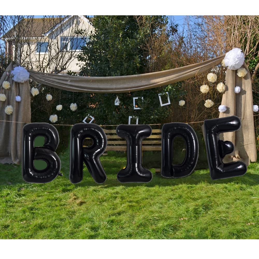 Toniful 40 Inch Large Black E Letter Balloons Jumbo Helium Balloons,Foil Mylar Big Alphabet Balloons For Birthday Party Annivers