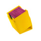 Squire 100+ Xl Convertible Deck Box | Card Storage Box With Removable Cover Clips | Holds 100 Double-Sleeved Cards In Extra Thick Inner Card Sleeves | Yellow Color | Made By Gamegenic (Ggs20102Ml)