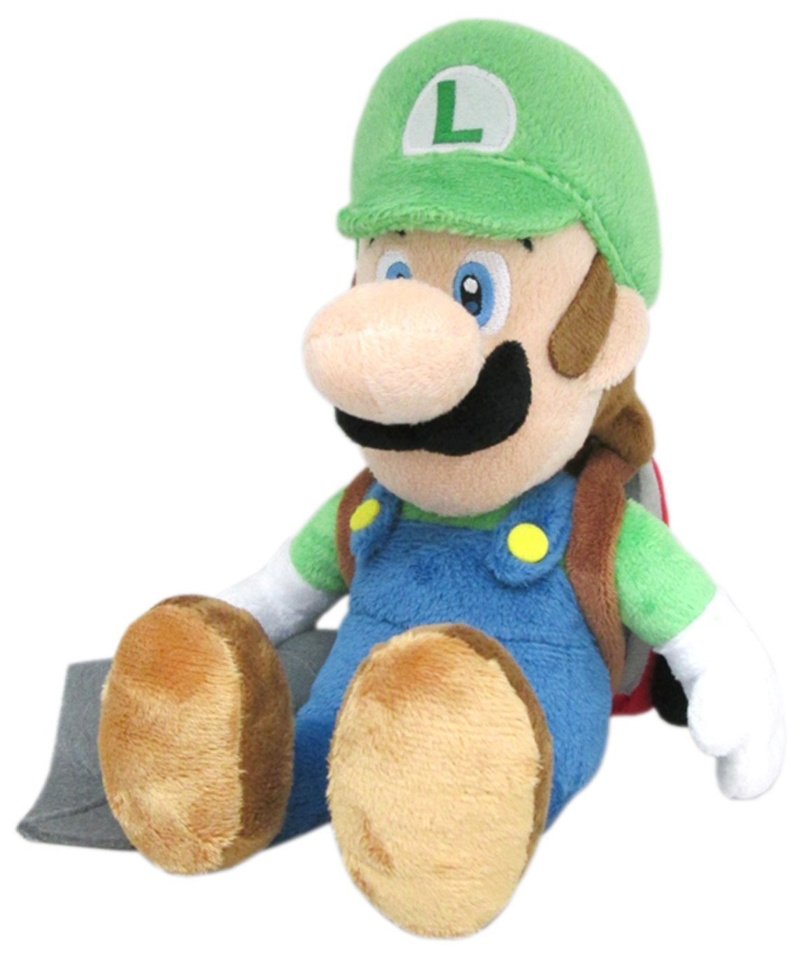 Little Buddy Super Mario Luigi's Mansion Plush Toy, 10" with Ghost Vacuum, Multi-colored, Model 1353