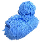 Zugar Land Soft Shaggy Puffer Dog Toy (1 Blue) (8'' X 5'') Filled With Air For A Fun Squishy Stretchy Fidget Experience. Blue, P