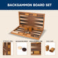 GSE Games & Sports Expert enhanced Wooden Folding Inlay Backgn Board Game Set  Classic Traditional Strategy Board Games (Focus - 21 Inches)