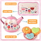 Tea Party Set for Little Girls, Flower Tea Set Toys for Girls Age 3 4 5 6 Year Old, Toddler Kids Kitchen Pretend Play Toys with