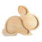 Trendivibe Natural Wood Montessori Sensory Tray Sensory Disc Educational Toys Preschool 30Cmx24Cm Rabbit| Baby Learning Toy | In