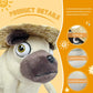 Cwzy Hilarious Pug Stuffed Animal With Straw Hat - 6' Funny Ugly Cute Pug Dog Plush Toy, Weirdo Stuffed Animal Pug Plushies For Kids Boys Adults Valentines Birthdays Gift