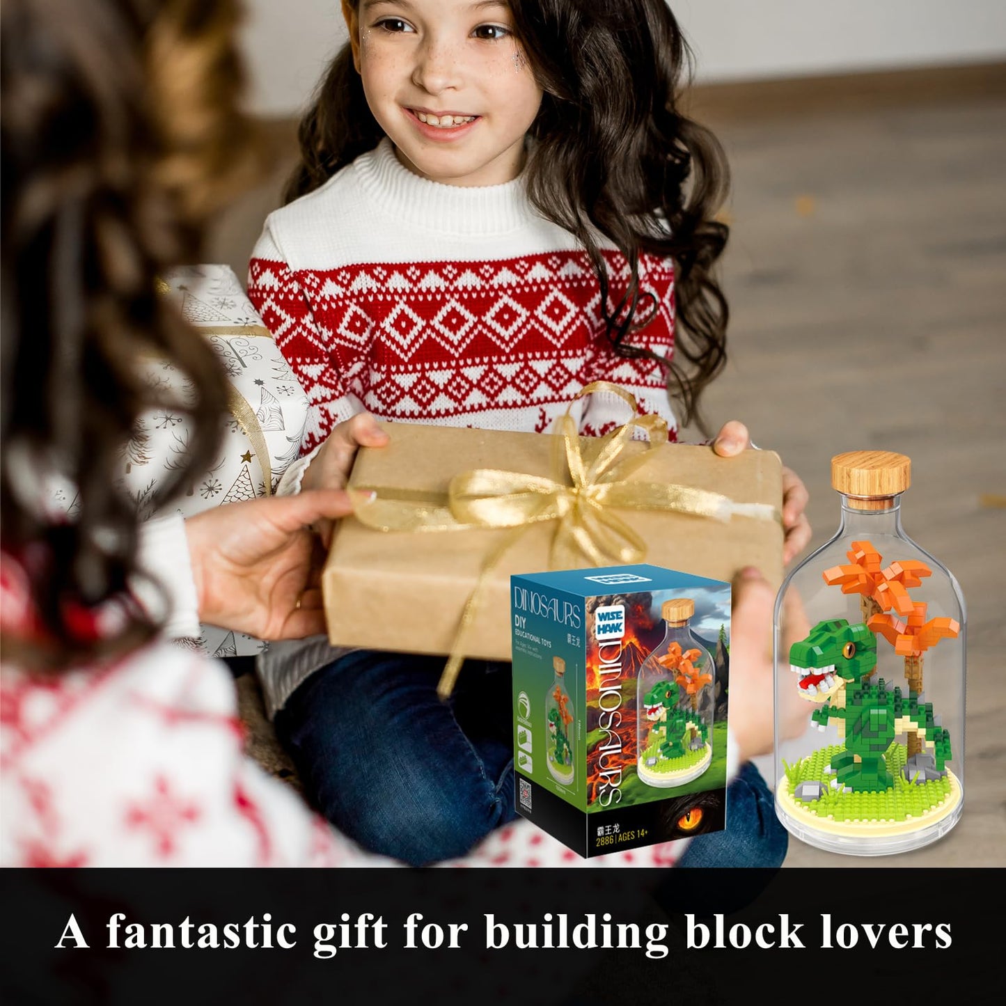 OLTLYUNH Creative Dinosaur Toy Building Set mature-themed Mini Animal Friend Set Party Favors Gift for Kids  Dinosaur Lover Office Home Decor Building Block Kits New Year Easter Birthday Gift for Boys Girls