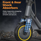 Navic Electric Scooter Adults, 19Mph Top Speed, 19 Miles Range, 8.5'' Solid Tires, Folding E-Scooter With Dual Braking Dual Susp