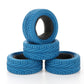 LAFEINA 1/10 RC On-Road Car Tyres, 65mm Rubber RC Tire for 1/10 HSP Tamiya HPI Kyosho RC On Road Run-flating Car (Blue)