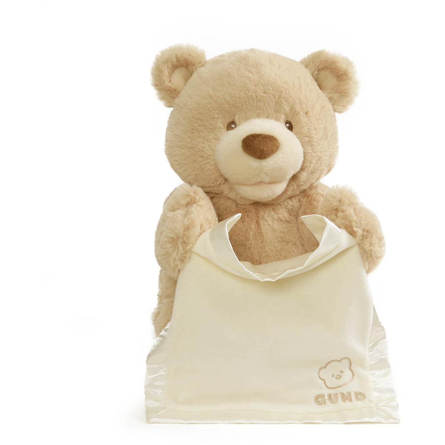 GUND Peek-A-Boo Teddy Bear Plush - Animated Stuffed Animal for Babies, 11.5", Multicolor, High Quality Materials, Model 6053525