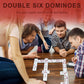 Idtq Dominoes Set For Adults, Double 6 Dominos Game Set With 28 Domino Tiles Double With Upscale Gift Boxes -7 Polyhedral Dice -