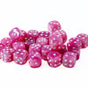 Easy Roller Dice Co 25 Count Pack Of 12Mm D6 Dice - Matching Collection Of 6 Sided Dice With Pips (Bubble Gum)