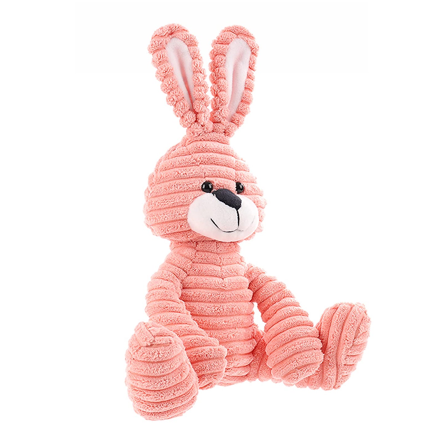 Apricot Lamb Toys Plush Corduroy Rabbit Bunny Stuffed Animal Soft Cuddly Perfect For Child （Red Bunny,8.5 Inches