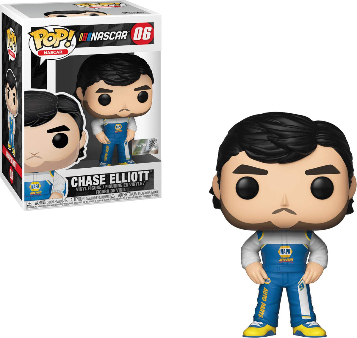 Funko Pop! Nascar: Chase Elliott, Multicolor