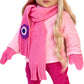 - Ice Skating Fun - 6 Piece Outfit Fits 18 Inch Doll - Pink Fleece Blouse With Stretchy Leggings, Hat, Scarf, Mittens And White Ice Skates - (Doll Not Included)