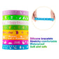 Hexiaoxiao 24Pcs Easter Rubber Bracelets Silicone Wristbands For Easter Party Favors Supplies Rubber Bracelets For Kids&Teens Gi