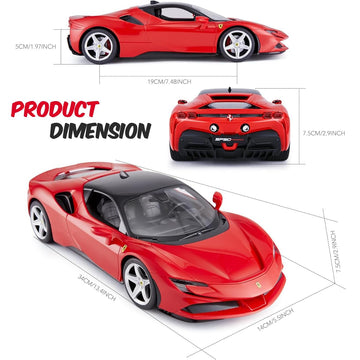 PowerTRC Official Licensed Ferrari RC Car, Ferrari Toy Car, Ferrari SF90 1:14 Scale Official Licensed Model Sports Car RC Cars f