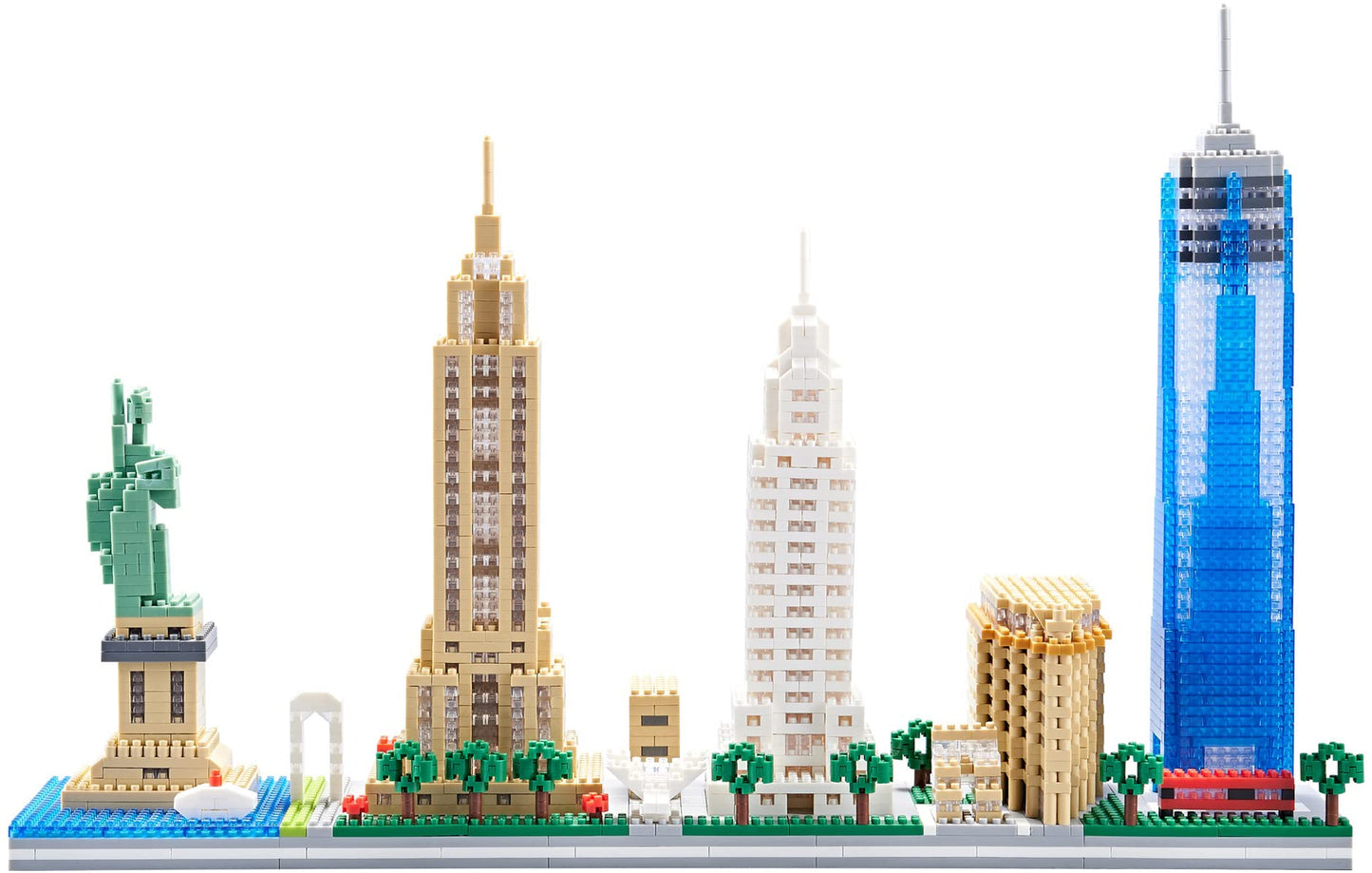 Bidiutoy Architecture New York City, New York Skyline Model Kit, With 3452 Pcs Micro Mini Blocks, Collection Building Set Architectural Model Toys Great Gifts For Kids And Adults
