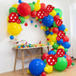 Red Yellow Blue Balloons, Red Blue Green Party Balloons Red Polka Dot Balloons Carnival Circus Balloons Yellow Green Latex Ballo