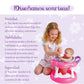 Jc Toys Lots To Love Babies 14'' Doll And Walker | Wheeled Walker Gift Set And Accessories | Posable & Waterproof | Ages 2+' (16198), Pink