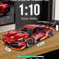 Bav Plated Sports Car Building Sets With Electric Chassis Lifting, Colletible Building Model For Adults, 1:10 Scale Electric Dri