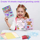 Foil Art Craft Kits For Kids , Fun Card Making Set -Free Magical Activity For Child Diy Printing Craft Kit, Gifts For Ages 4 5 6