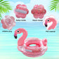 Fudragtn Inflatable Flamingo Unicorn Pool Floats For Kids, 2 Pack Swim Rings With Safety Seat And Handle, Pool Tubes For Floatin
