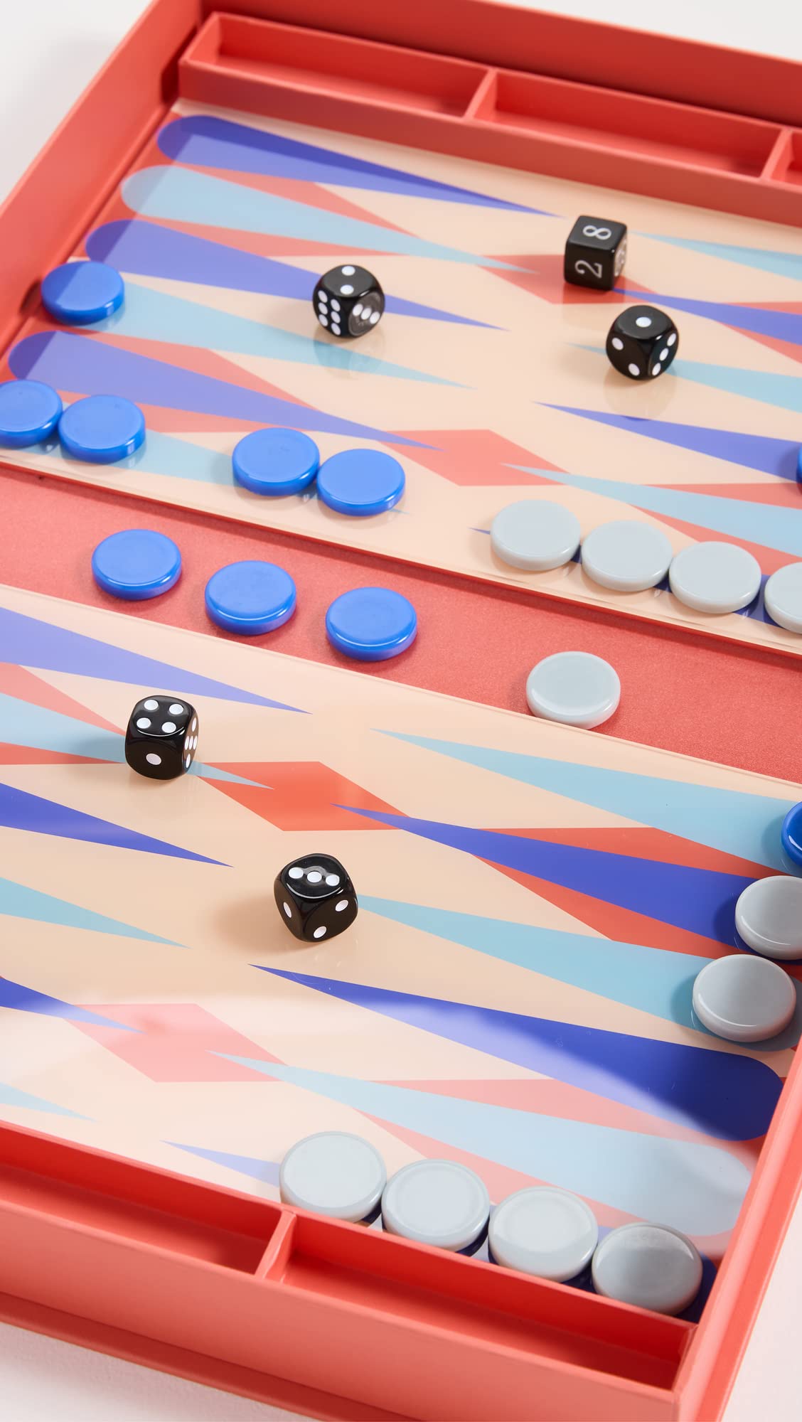 PrintWorks Womens The Art of Backgammon, Red, One Size