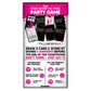 SAVANA Give Me 3 Card Game - Fast Paced Adult Party Game for 2+ Players, Standard Size, Cardboard, White/Black/Pink, Model GM3-US-01