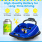 Olakids Bumper Car For Toddlers, 12V Kids Electric Ride On Toy With Remote Control, Battery Powered Vehicle Racer For Baby, 360 Degree Spin Rotation, Colorful Flashing Led Lights, Music (Blue)