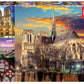 Educa - Notre Dame Collage - 1000 Piece Jigsaw Puzzle - Puzzle Glue Included - Completed Image Measures 26.8' X 18.9' - Ages 14+ (18456)