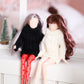 Sotiff 10 Pairs Doll Lace Stockings Handmade Long Sock Christmas Elf Doll Accessories Legging For Diy Doll Clothes Toy(Cute Style)