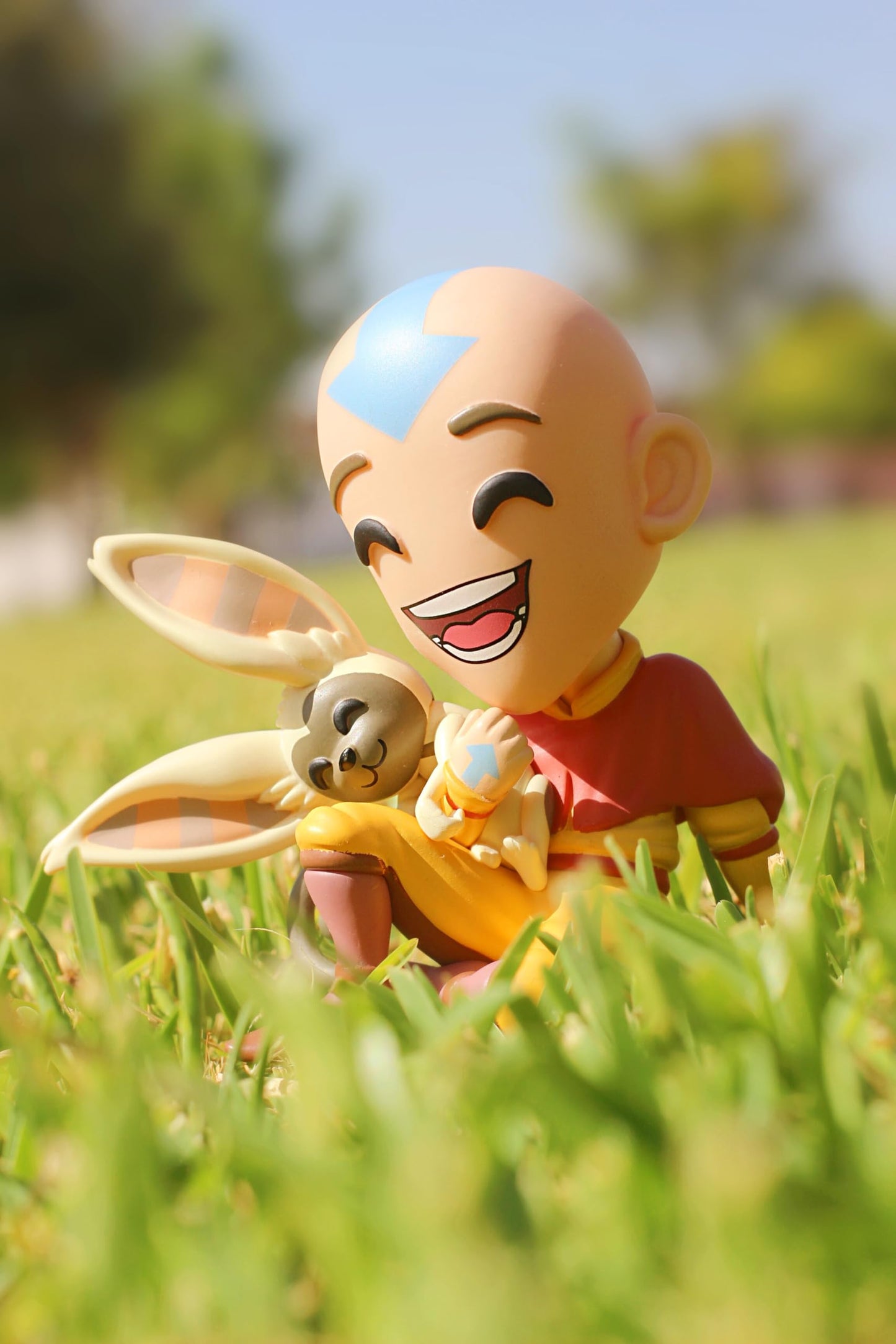 Youtooz Avatar Aang 4 Inch Vinyl Action Figure - Avatar the Last Air Bender Aang & Momo, Youtooz Avatar The Last Airbender Colle