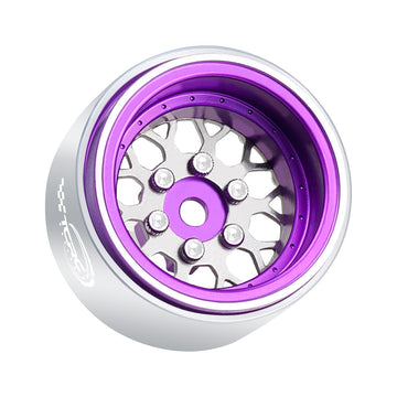TCRC 4PCS Grade 5 Titanium Wheel Face Aluminum 1.0 Inch Wheels Hubs for 1/24 Axial SCX24 TRX4M FCX24 Redcat Ascent-18 1/18 RC Cr