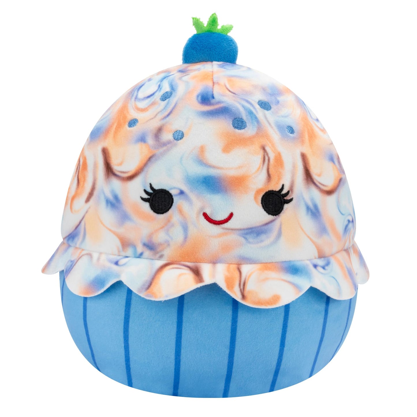 Squishmallows Original 8-Inch Plush Maudi Marbled Blueberry Cupcake - Soft Polyester Toy, Blue Wrapper, Model SQCR05540
