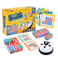 Varbertos Wooden Matching Game Puzzle 2.0 Games, Pattern Block Match Puzzles Building Cubes With Bell For Kids And Adults Toys Board Games For Family Night