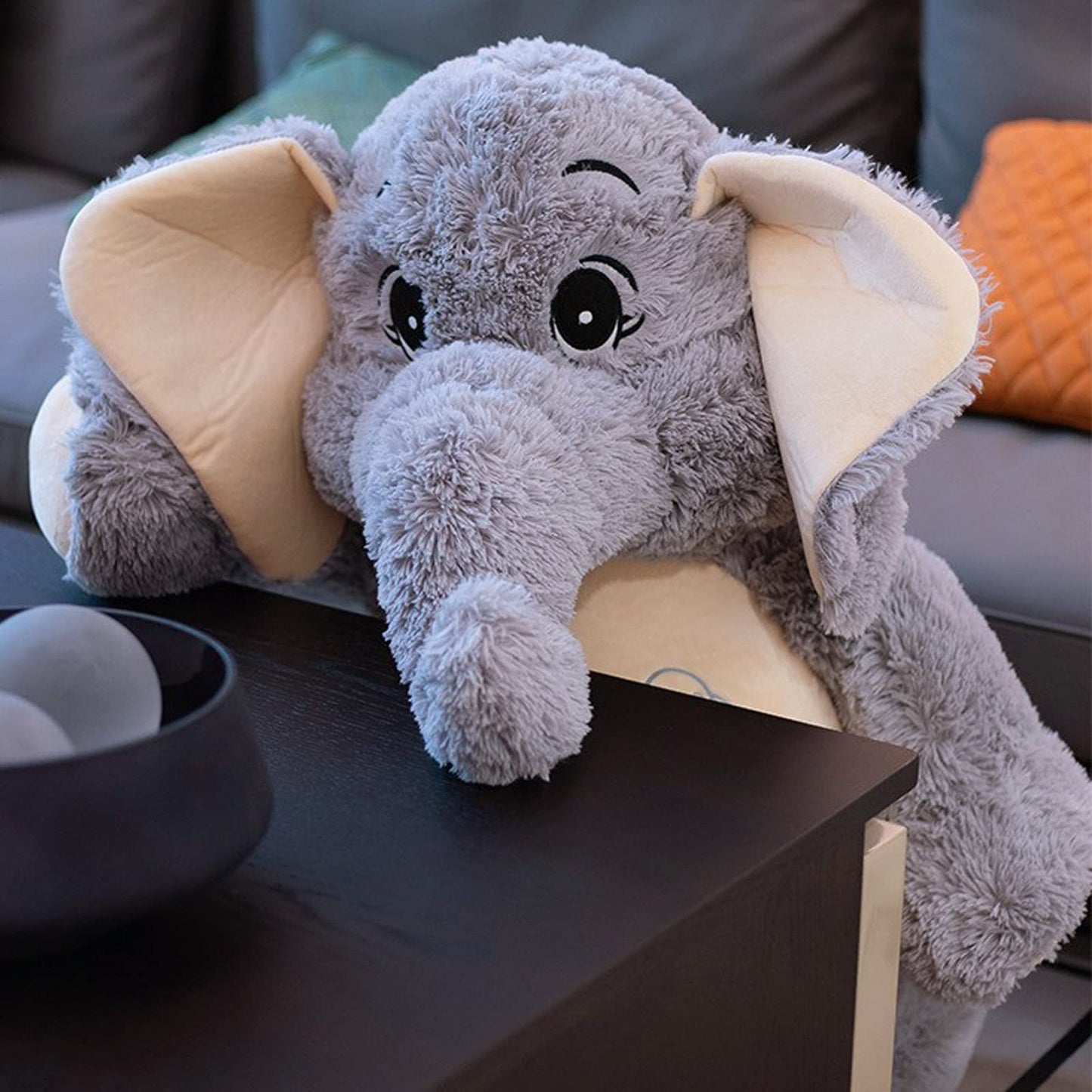 GailiMaiYa Elephant Stuffed Animal Big 15 ' ' Small Stuffed Elephant Plush Toy Soft Huggable Elephant Plush Cute Elephant Plush Toy for Girls Boys Kids Babies Gifts for Birthday Mother 's Day Christmas