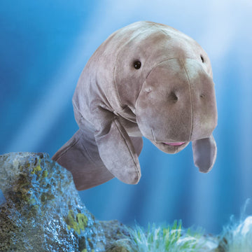Folkmanis Manatee Hand Puppet,Gray