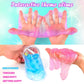 3 Pack Clear Slime, Crystal Slimes, Includes Cute Slime Charms, Scented Slime Kit Party Favors For Girls Boys, Super Soft Slime