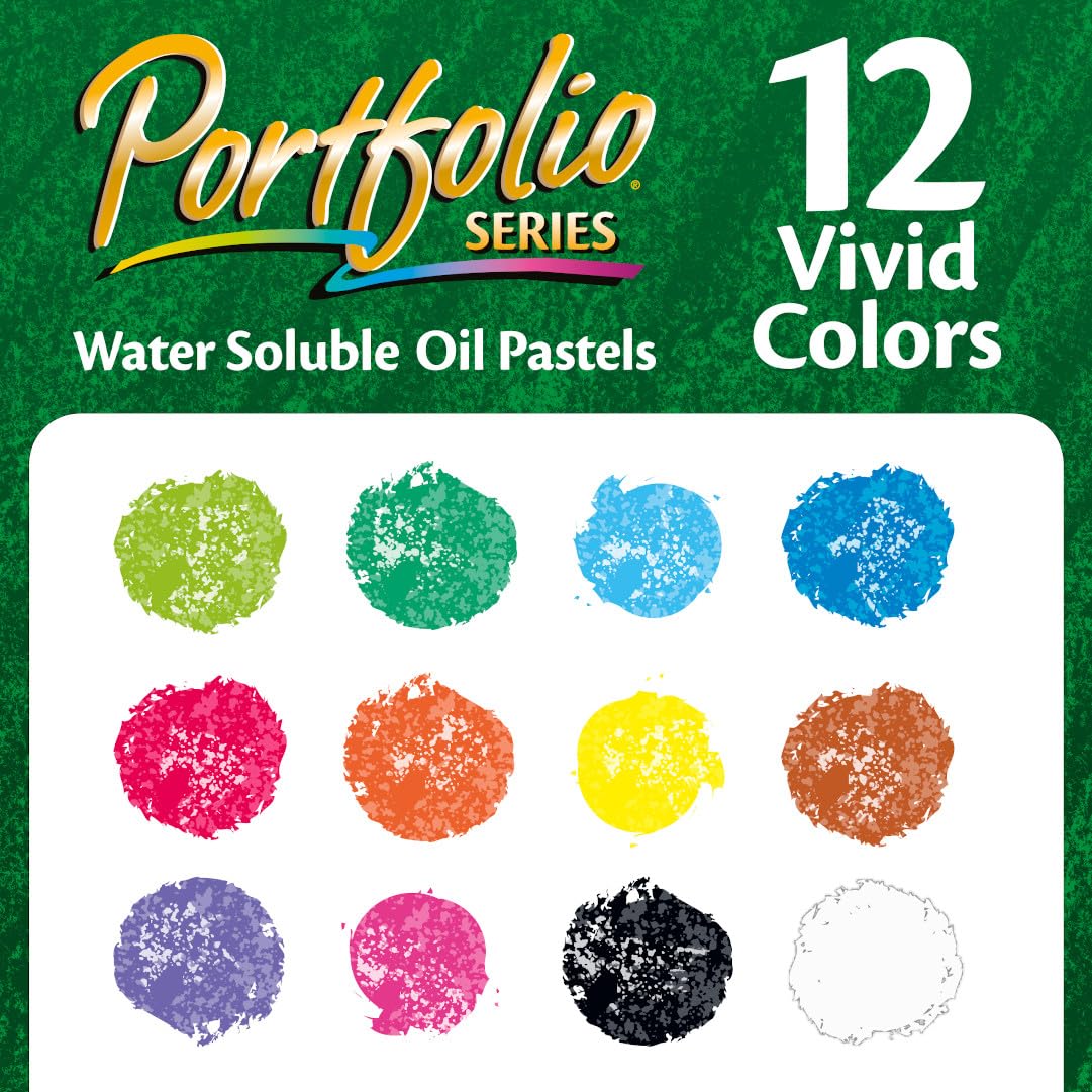 Crayola Oil Pastels Classpack, School Supplies, Water Soluble, 12 Assorted Colors, 300Count