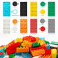 Wyswyg 2X4 Building Bricks 320 Pieces, Transparent Blue Bricks Bulk Kit, Basic Parts Accessories, Classic Creative Building Blocks Set, Compatible With Major Brands