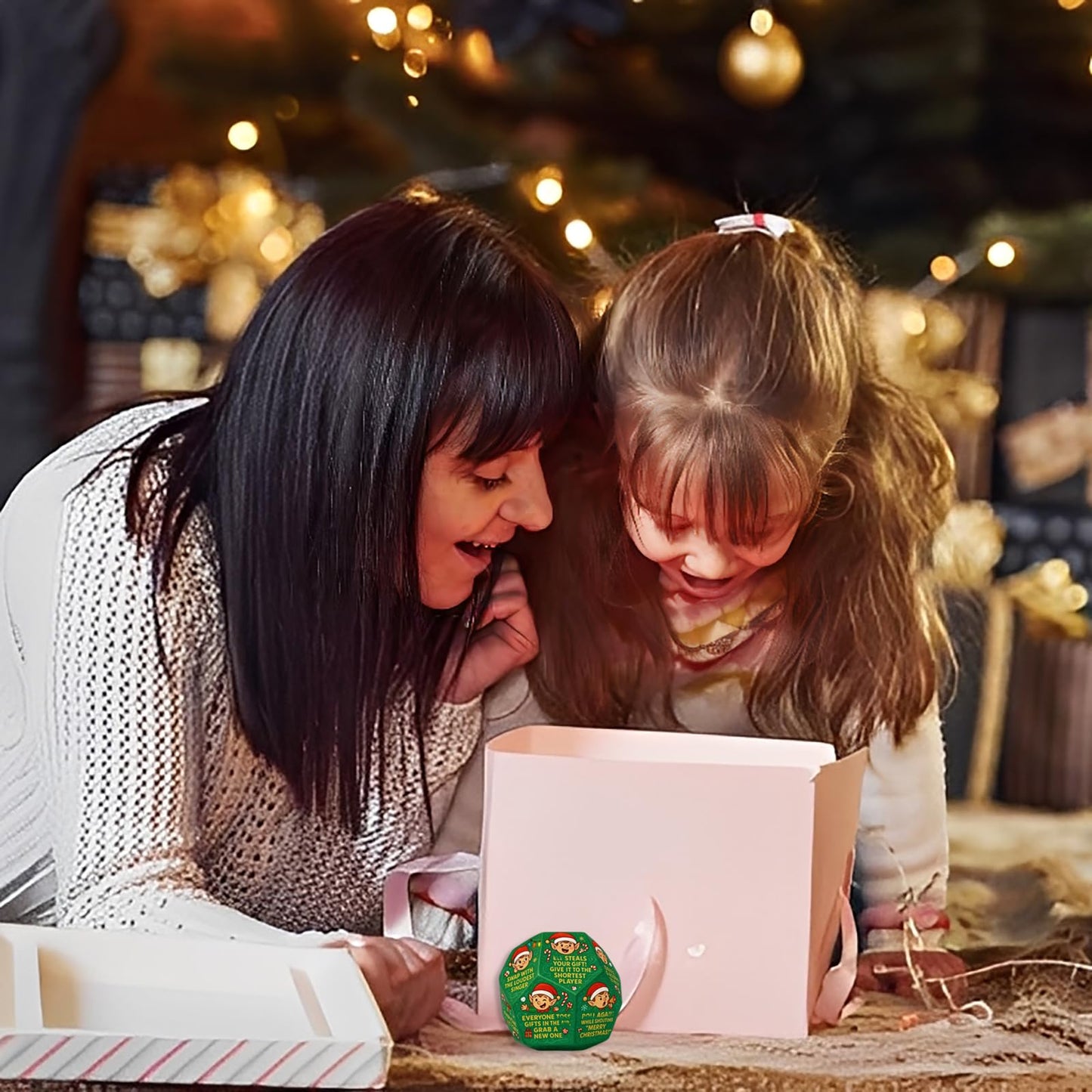 Exchange Dice for Christmas Games, Santa swap Gift Exchange dice, Party Gift Exchange Dice
