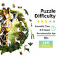 Jigfoxy Wooden Puzzles for mature-themeds  Giraffe Wood Puzzles mature-themed  Unique Animal Shape Wooden Jigsaw Puzzles  Birthday Gifts for Puzzles Lovers Family Friend (M-11.4 * 10.6in-180pcs)